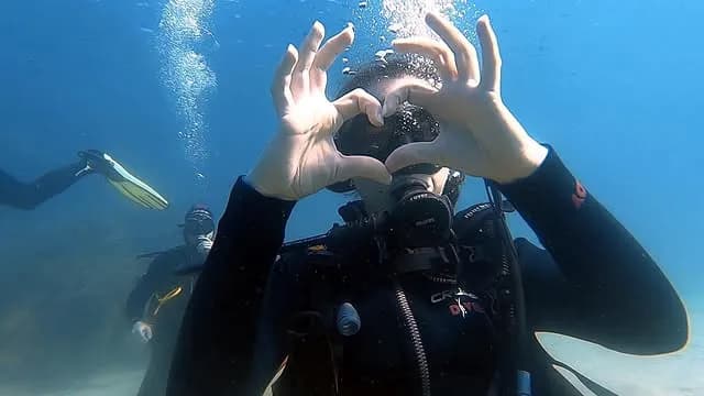 Advanced Diver Exploring Halkidiki Walls | Scuba Diving Nemo Resort Halkidiki